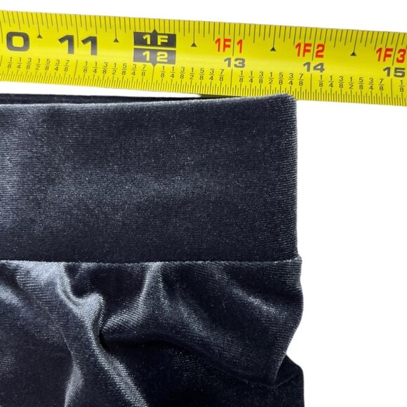 Old Navy Women’s Velour Stretch Charcoal Leggings Elastic Waist Size Medium - Picture 7 of 10